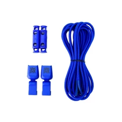 Cadarço Elástico para Tênis Hupi Laces 1 Par, Cor: Azul Liso | Sem Nó, Ajuste Fácil, Ideal para Corrida e Treino