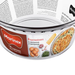 Forma Vidro Marinex Soufflé Redonda Assadeira 2,4L Nadir