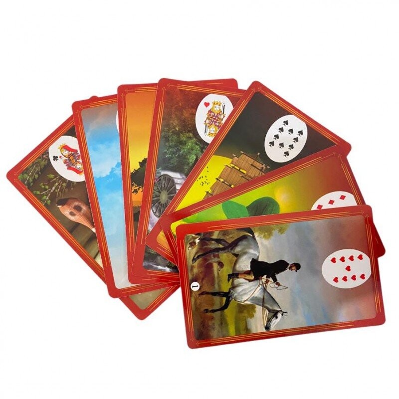 KIT Baralho Cigano 36 cartas + Athame Dourado
