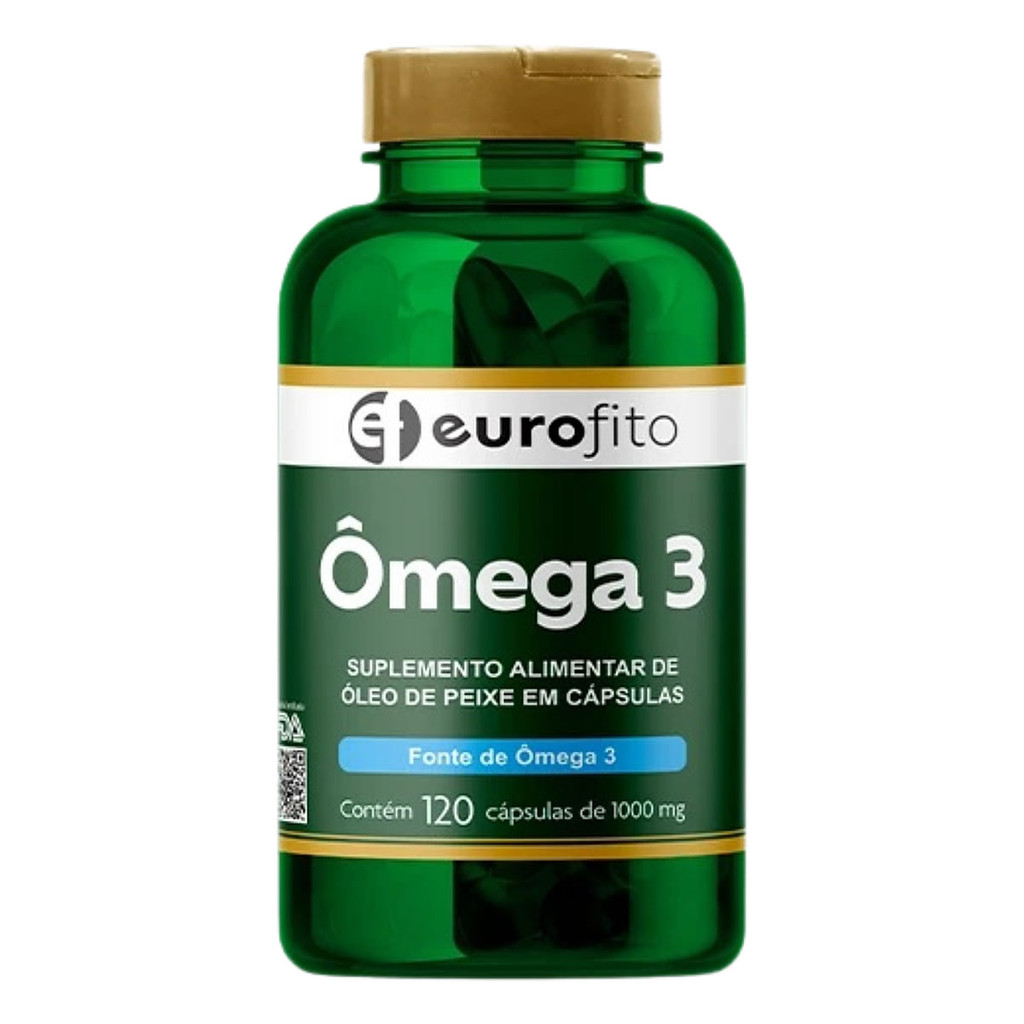 Ômega 3 1000mg 120 capsulas - Eurofito em Oferta na Shopee