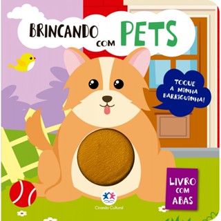 Livro Toque e sinta Brincando Com Pets em Oferta na Shopee