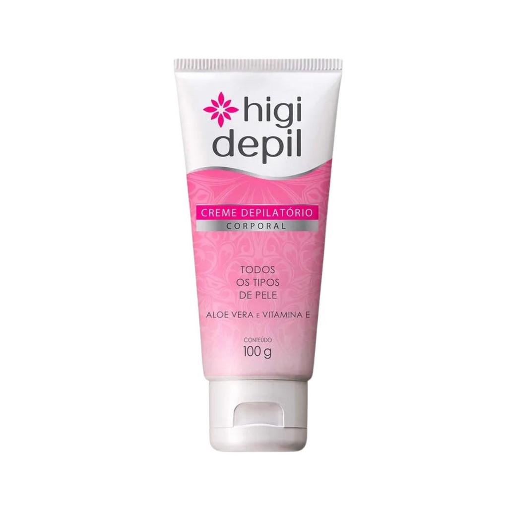 Creme Depilatório 100g P/ Corpo Aloe Vera e Vitamina E Higi Depil