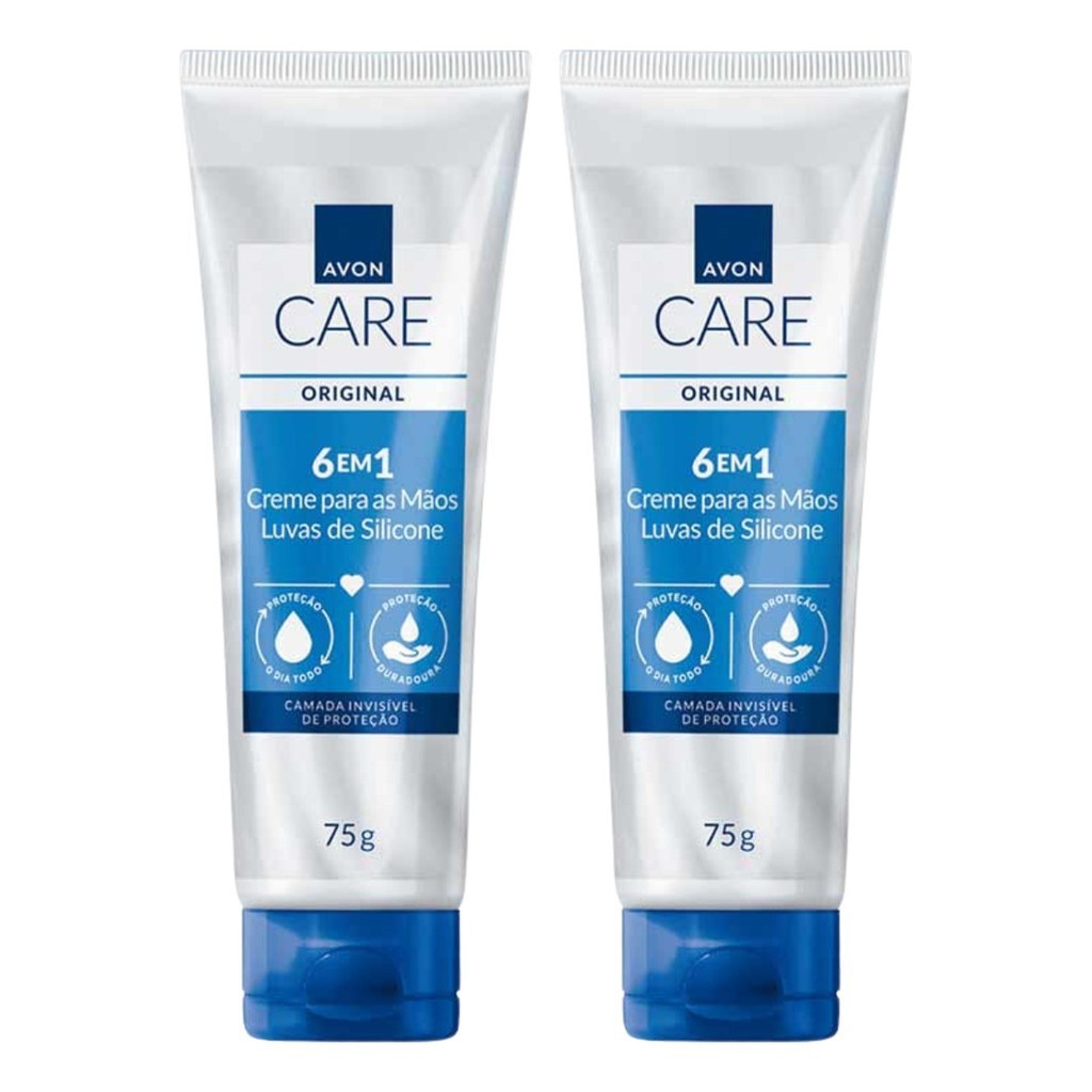Kit 2- Luvas de Silicone Avon Care para as Mãos 75g