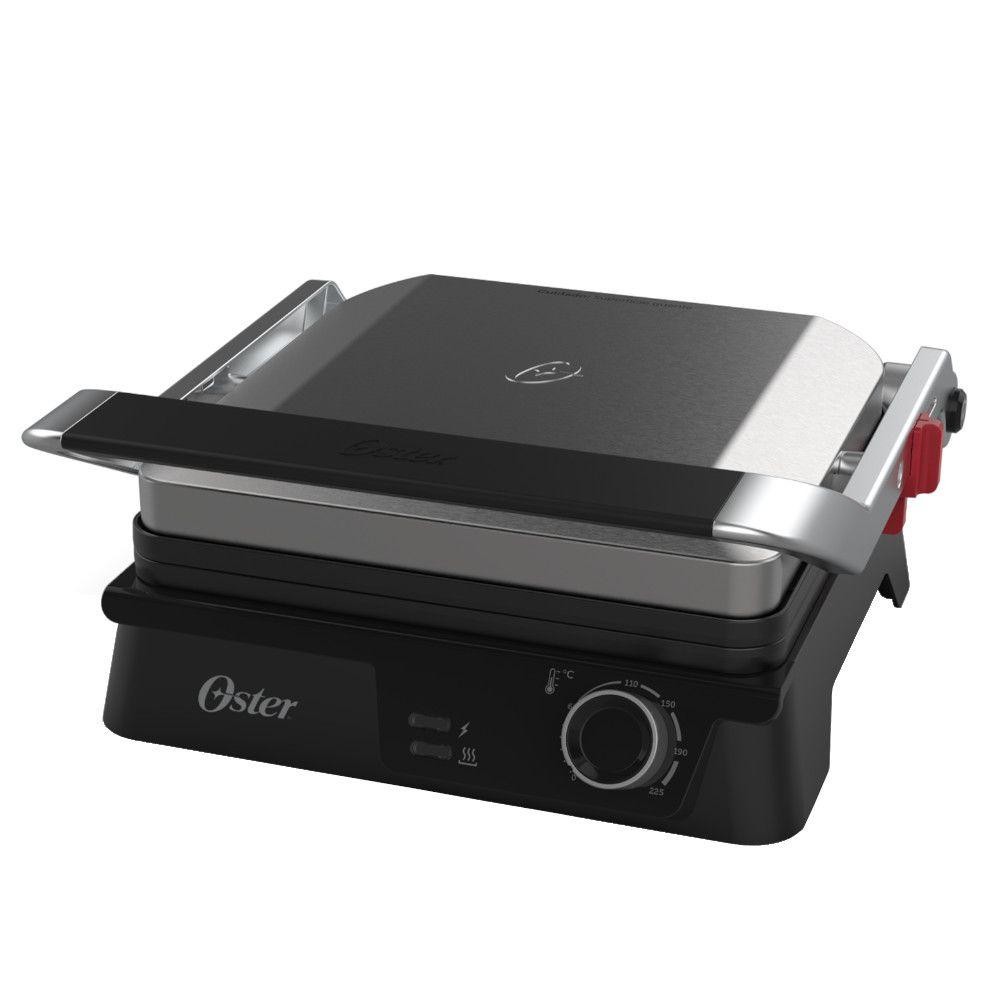 Grill Elétrico Oster OGRL610 Multiuso 2 em 1 Abertura 180° Chapas Antiaderentes em Oferta na Shopee