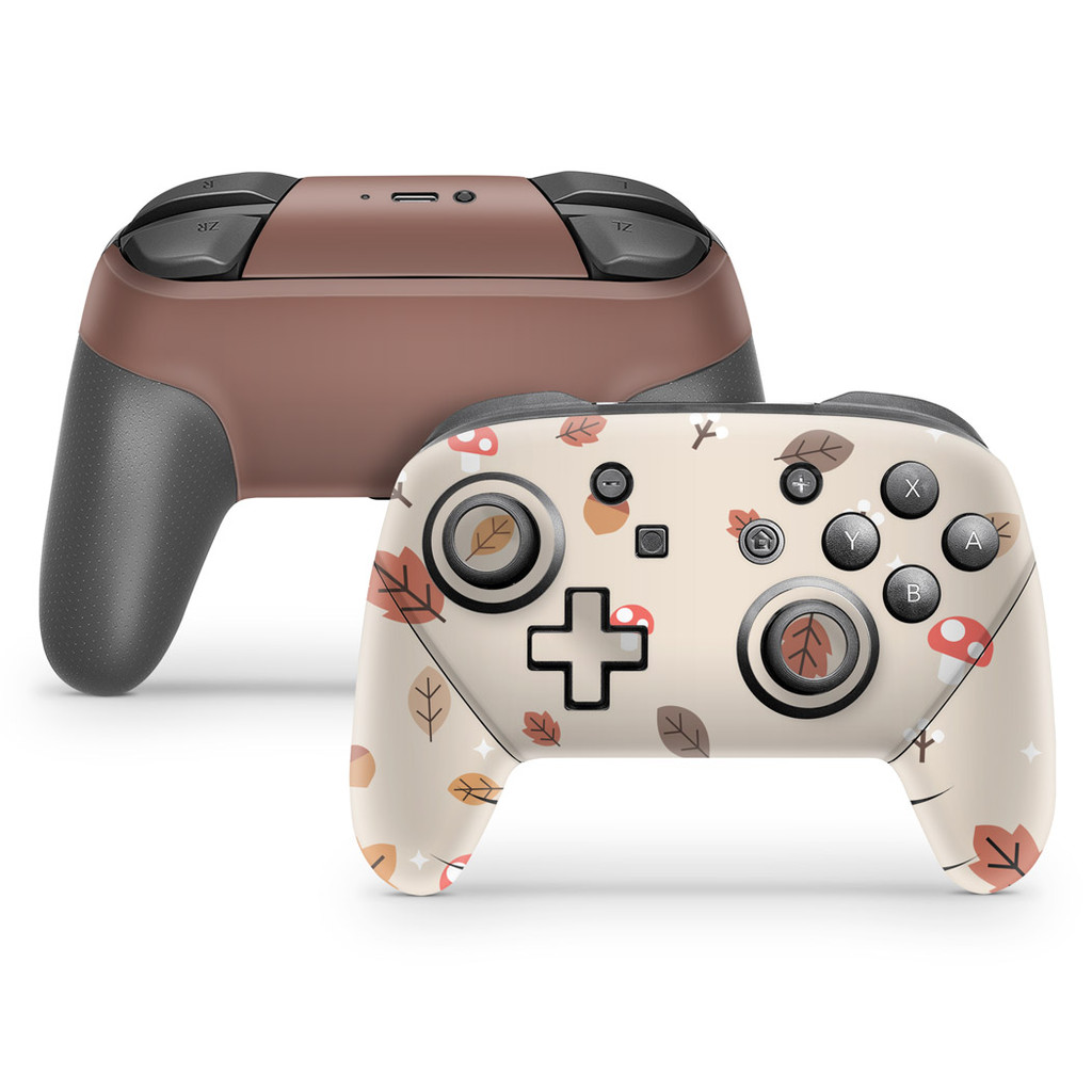 Skin Anti-Rage Nintendo Switch Pro Controle Adesivo - Outono