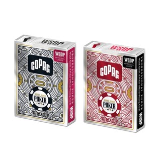 Kit 2 Peças Baralho WSOP Single Deck Verso Vermelho/Preto Copag - 35852 em Oferta na Shopee