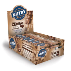 Barra De Cereal Bolo De Chocolate 24 Unidades 22g Nutry