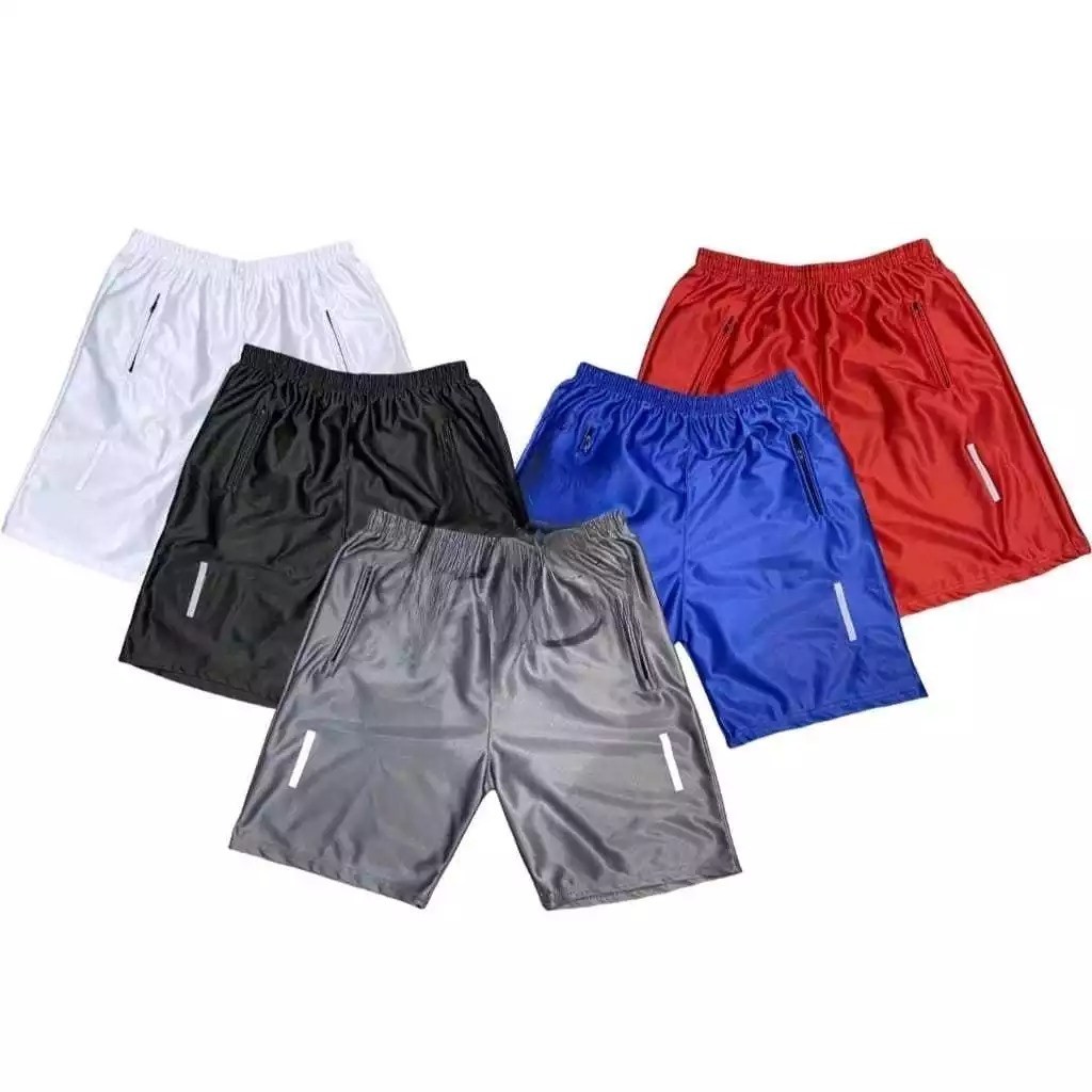 5 Bermudas Dry Fit Refletivas Com Ziper nos Bolsos em Oferta na Shopee