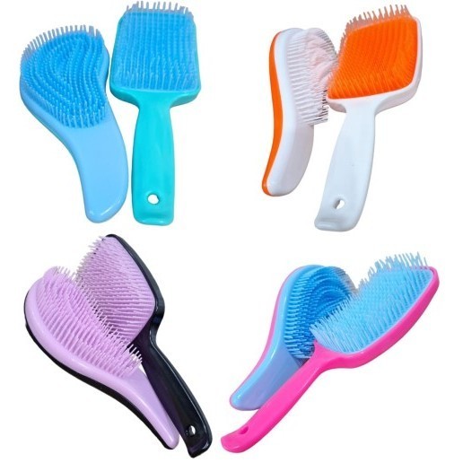 Kit  Escova Mágica Desembaraçadora Antifrizz+ Escova Cabelo Raquete