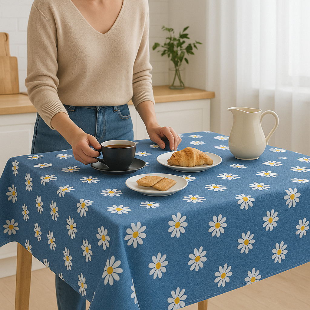 Kit 6 Toalhas de Chá Oxford 70x70cm Estampas Sortidas para Mesa Quadrada Cozinha Casa Decoração Fácil Limpeza em Oferta na Shopee