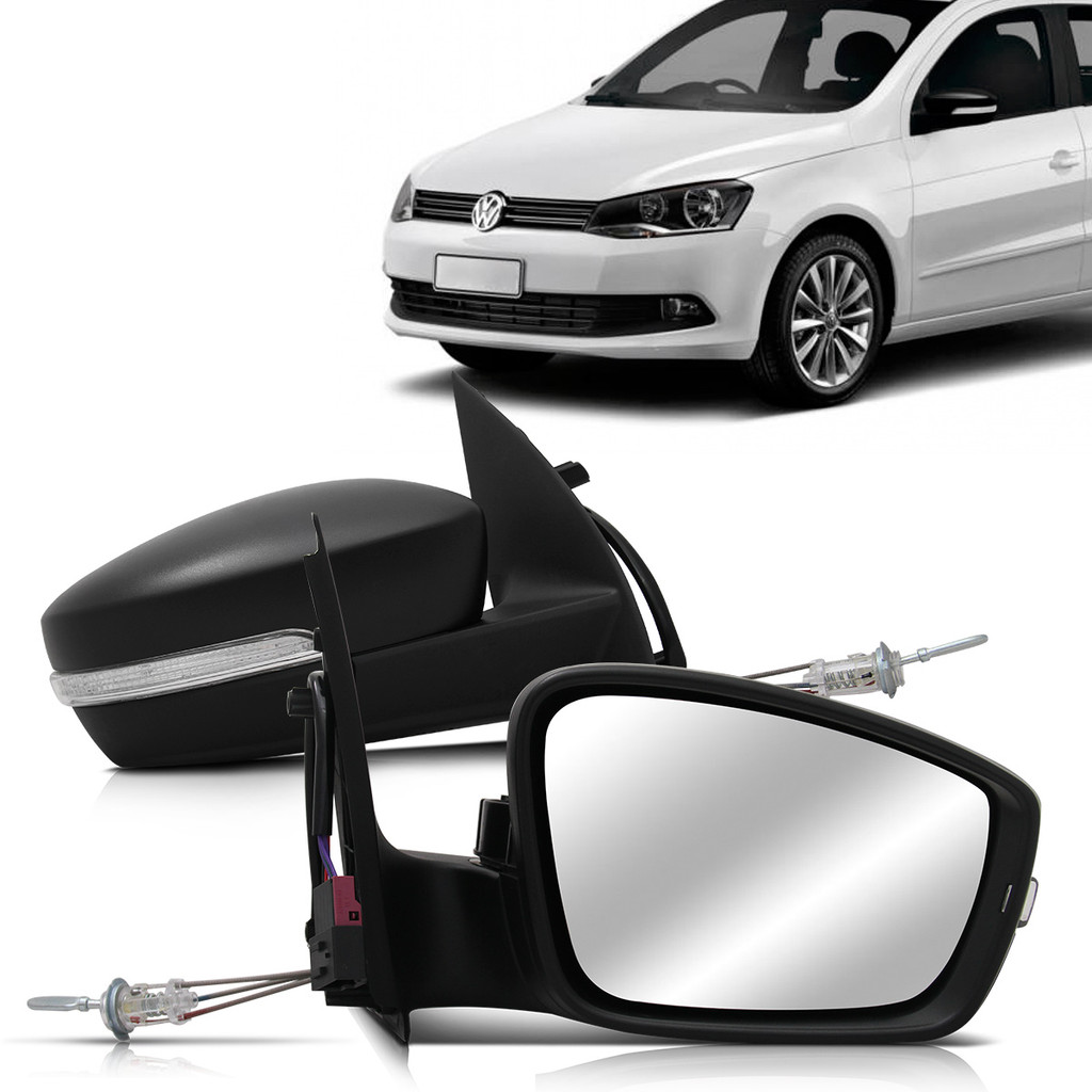 Par Retrovisor Externo Gol G6 2012 2013 2014 2015 2016 Controle Com Seta