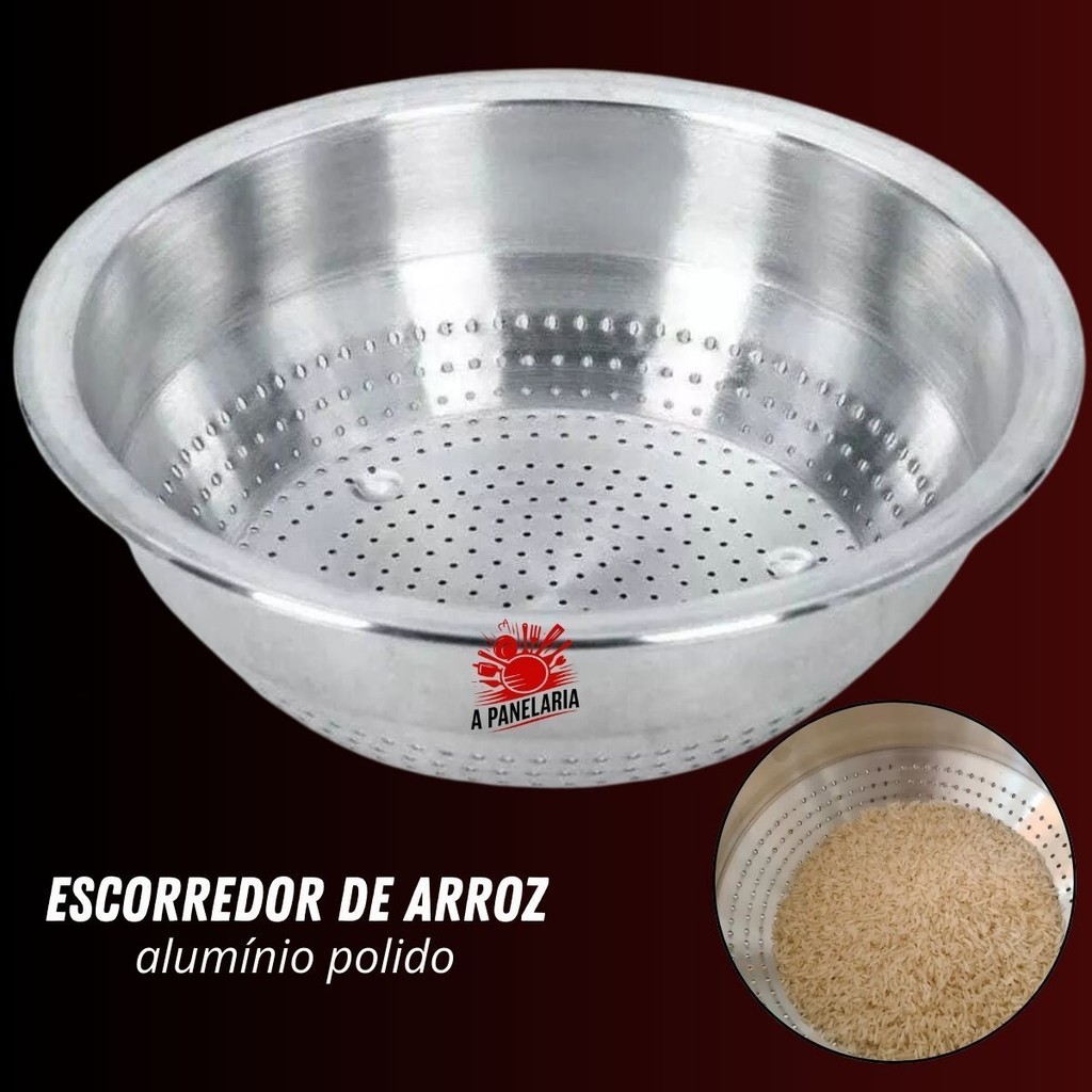 Escorredor de Arroz Alumínio: Onde Comprar | BuscaProdutos