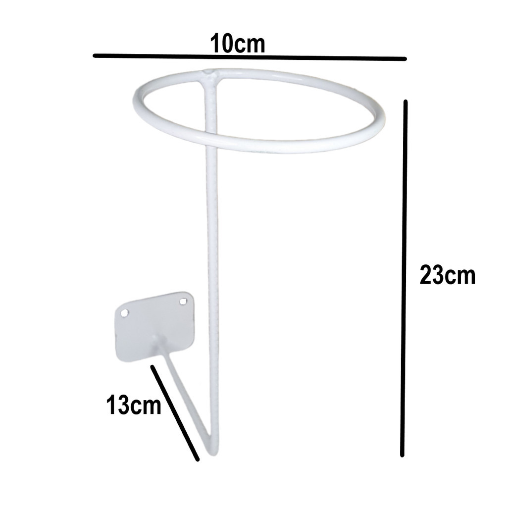 2 Suporte Organizador Pendurar Capacete Multifuncional Branco