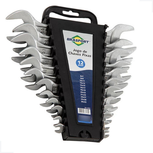 CHAVE FIXA 6 A 32MM COM 12 PEÇAS BRASFORT em Oferta na Shopee