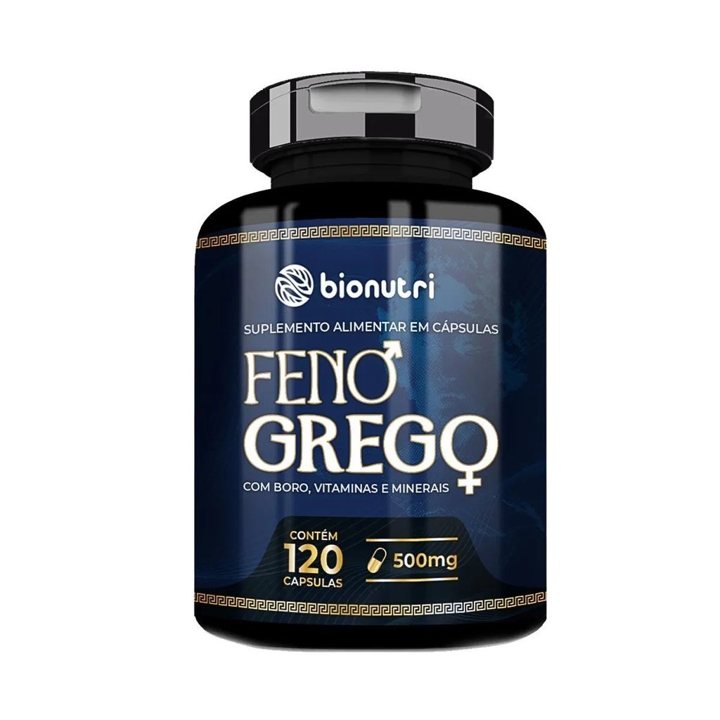 Feno Grego BioNutri 120 Cápsulas 500mg Suplemento Premium