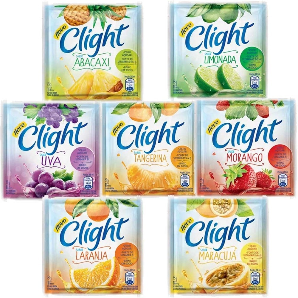 Suco em Pó Clight Zero Açúcar c/15 - Escolha o Sabor