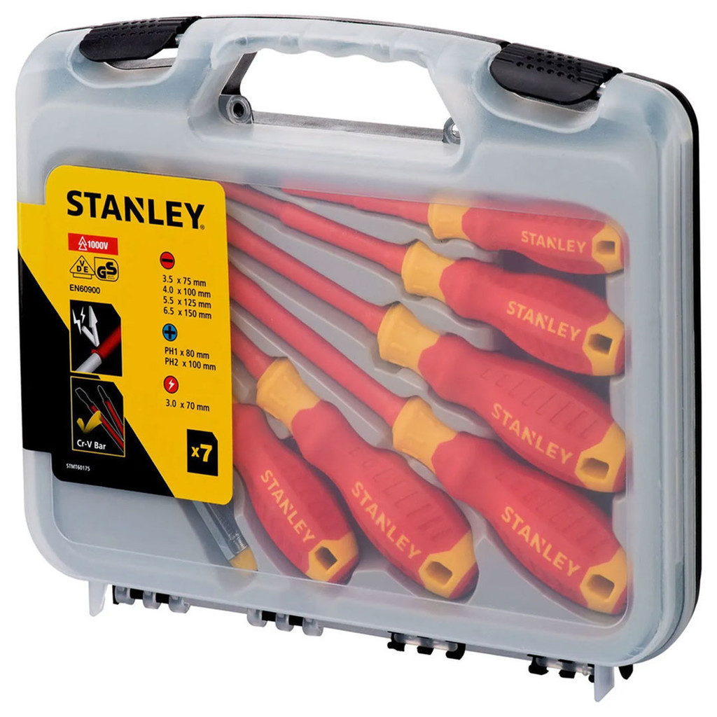 Jogo De Chave Fenda/Phillips 7 Peças Isoladas Stanley STMT60175-LA