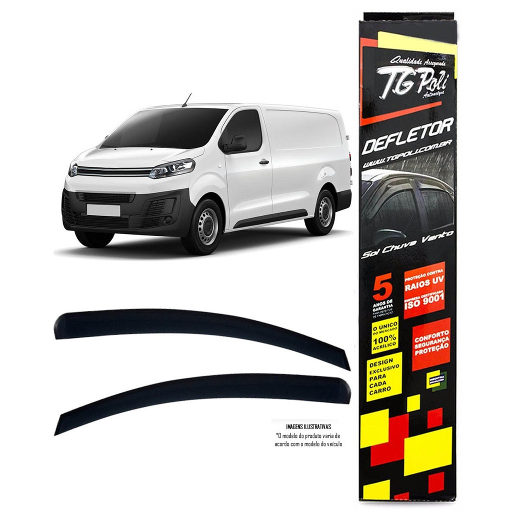 Calha Chuva Defletor TG Poli Citroen Jumpy 2018 a 2024 - 4 Portas
