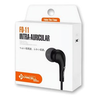 Fone Com Fio Intra-Auricular Com Borrachinha PMCELL FO-11 em Oferta na Shopee