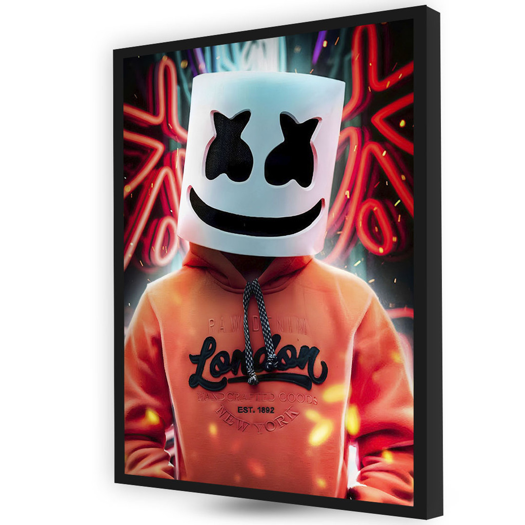Quadro Decoração Grande Quarto Musical Dj Marshmello Artista