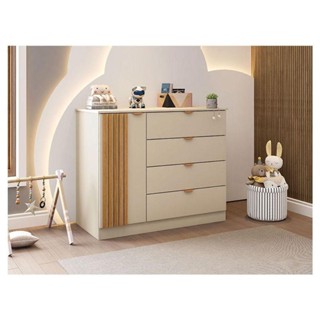 Cômoda Infantil Ambiente Ayla Off White - Phoenix em Oferta na Shopee