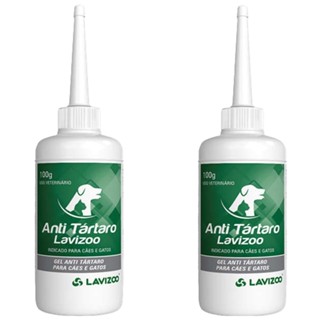 Kit 2 Gel Antitártaro Lavizoo para Cães e Gatos - 100 g em Oferta na Shopee