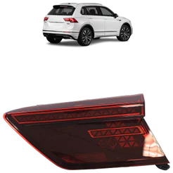 Lanterna Traseira Tiguan 2018 2019 2020 Rubi Led Porta-Malas Lente Lisa em Acrílico