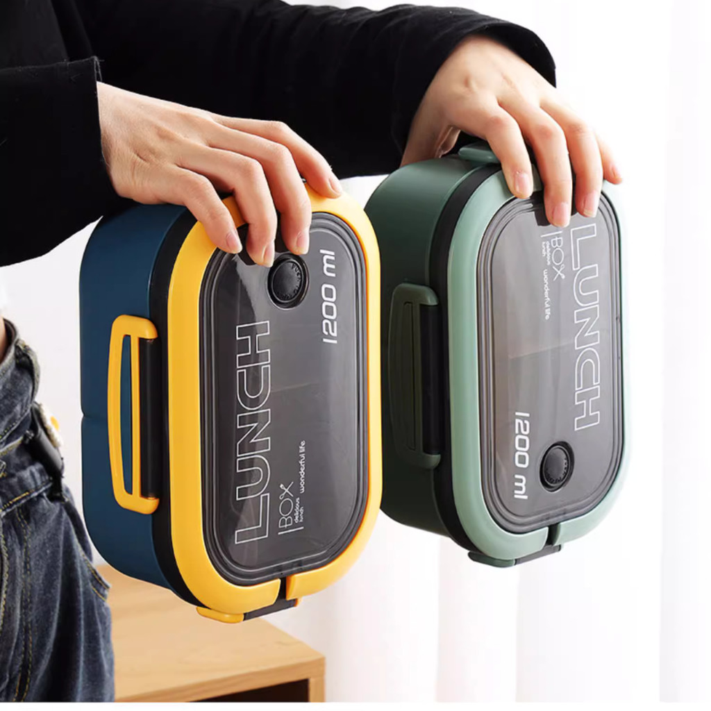 Marmita Lancheira com Box Três Compartimentos em Oferta na Shopee