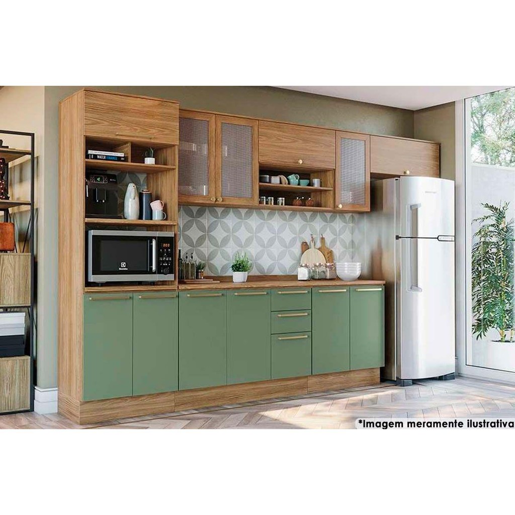 Armário de Cozinha Verde Oliva: Onde Comprar | BuscaProdutos