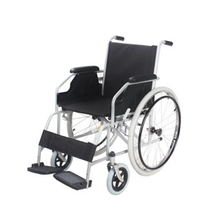 Cadeira De Rodas Dobrável Em Aço Encosto 44 Cm Suporta Até 100 Kg Pneu Maciço D100 Dellamed em Oferta na Shopee