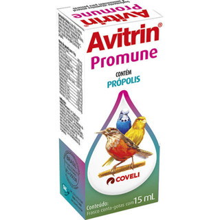 Avitrin Promune Coveli para Pássaros Suplemento Vitamínico - 15 mL em Oferta na Shopee
