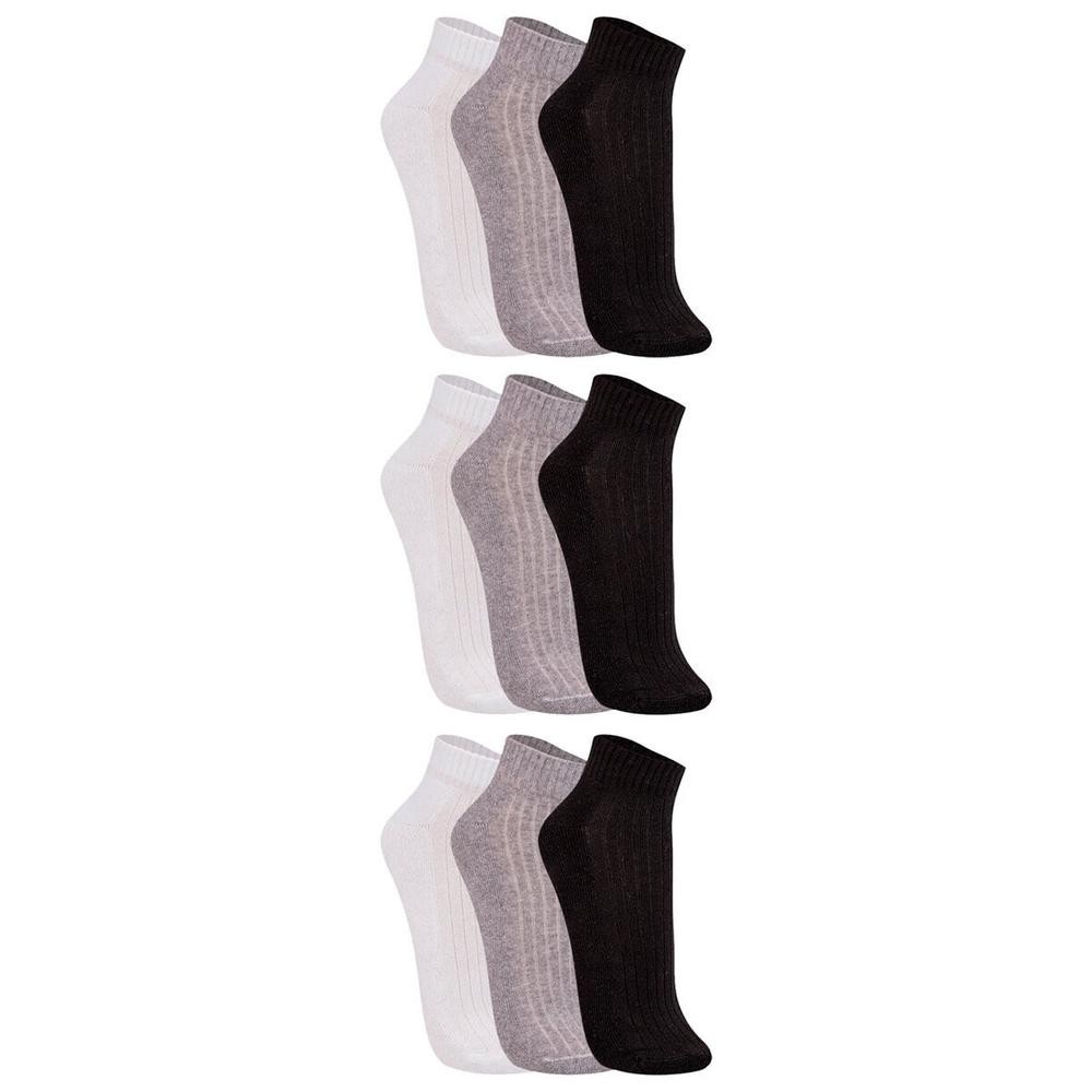Kit com 9 Meias Esportiva Cano Curto Trifil 8004 em Oferta na Shopee