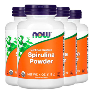Kit 4x Spirulina em Pó Now Foods 113g Orgânico Importado /Made in Usa em Oferta na Shopee