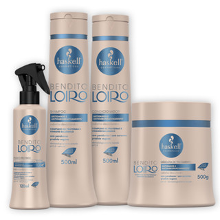 Kit Haskell Bendito Loiro Sh Cond Masc 500 E Fluido 120ml