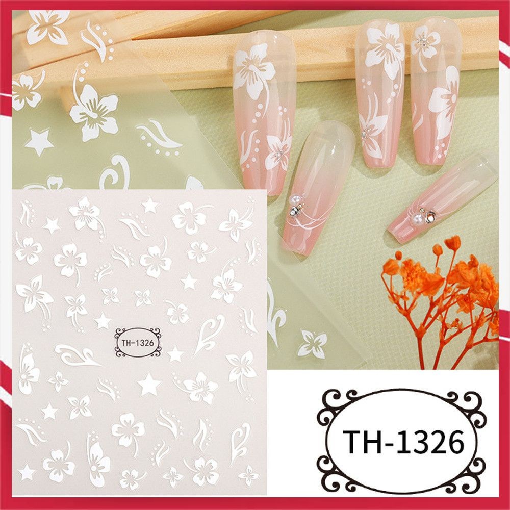 Adesivos De Unha DIY Nail Art Adesivos Em Relevo Adesivos De Unha De Flores Adesivos De Unha Estilo Adesivos De Unha Moda Decoração De Unhas Decorações Tendências De Nail Art VIDRO