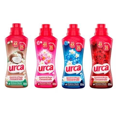 Kit 4 amaciantes concentrado Urca de 500ML - Todas as fragrâncias para você provar e escolher a sua favorita.