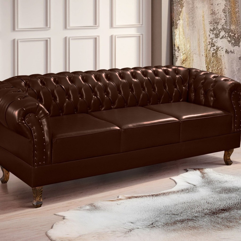 Namoradeira Chest 3 Lugares Duque Courano 200cm - Home & Living
