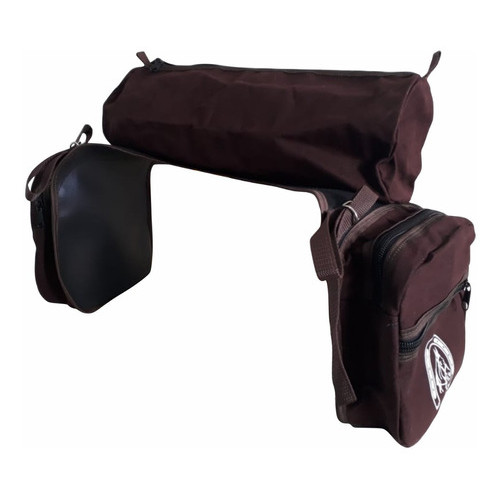 Alforge C/ Garupeira De Lona Silkado P/ Carregar Capas Chuva