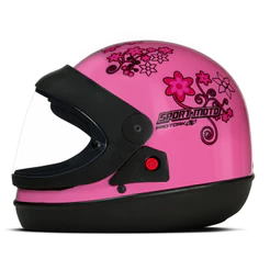 Capacete Moto Integral Fechado Pro Tork Sport Moto For Girls Feminino Automatico