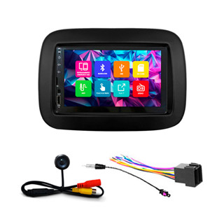 Kit Multimidia 7 Pol Mobi PCD 2016 2017 2018 2019 2020 2021 2022 2023 2024 Espelhamento Android Ios 2 Din Preto em Oferta na Shopee