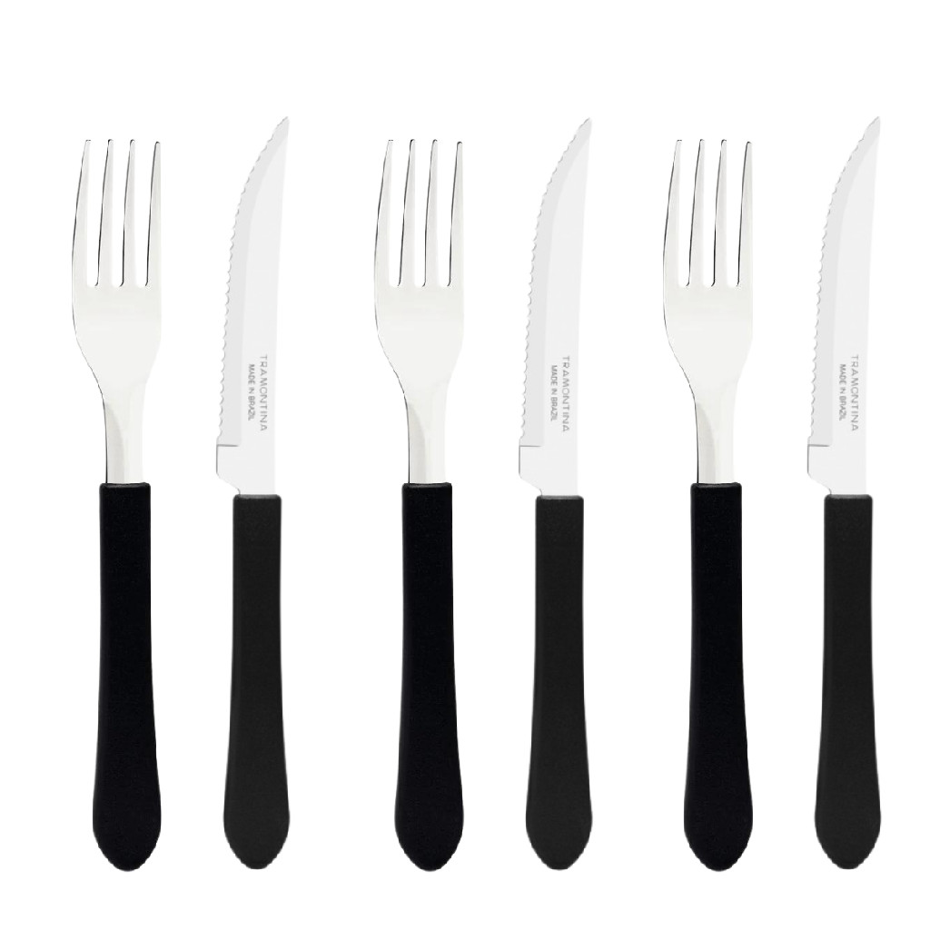 Kit 6 Talheres De Mesa Leme Cozinha Jantar Aço Inox Tramontina