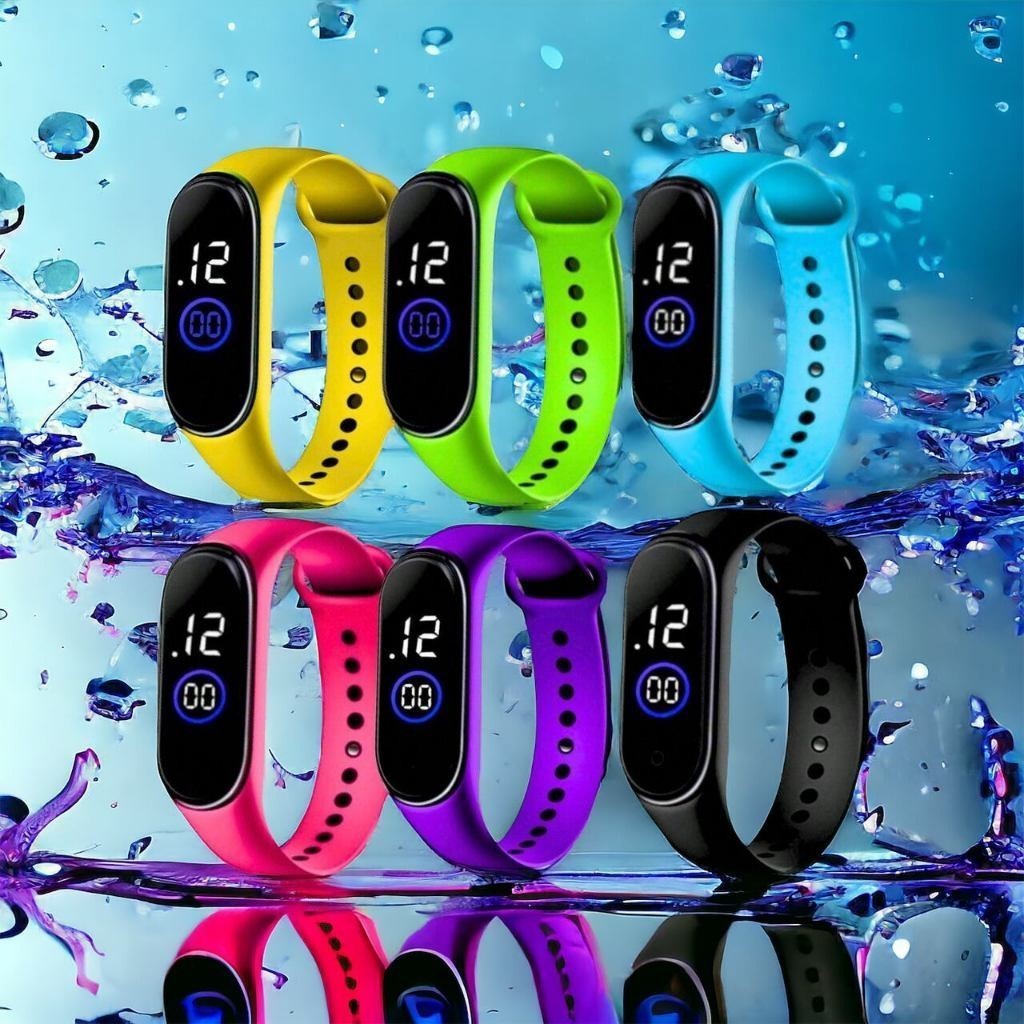KIT 15 Relógios LED Digital A Prova D'Agua 20 Relógios Digital A Prova D'Agua Relogio feminino a pro