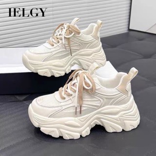 IELGY Daddy Shoes Feminino 2025 Estudante Versátil Respirável Aumentado Tênis Estilo Hong Kong em Oferta na Shopee