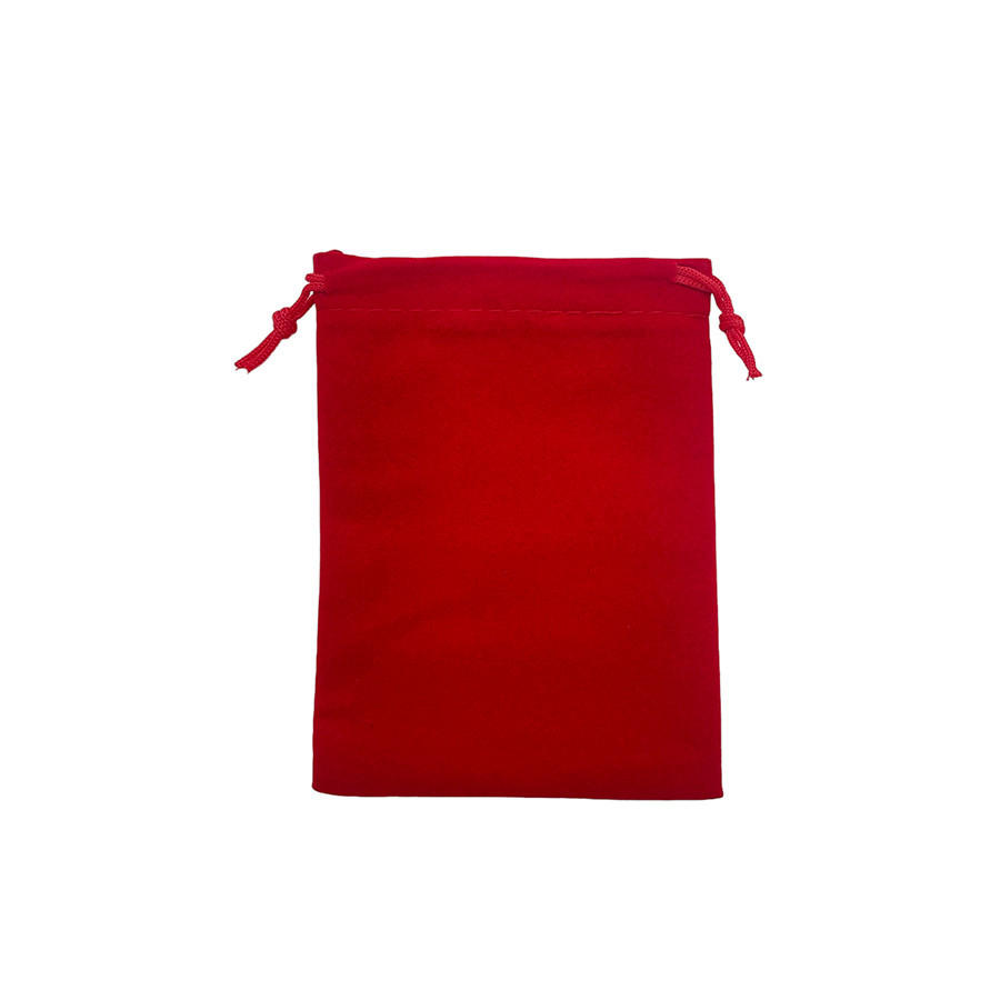 Saquinho de Veludo Premium - Vermelho - 8x10cm - 10 unidades - Rizzo - Stationery