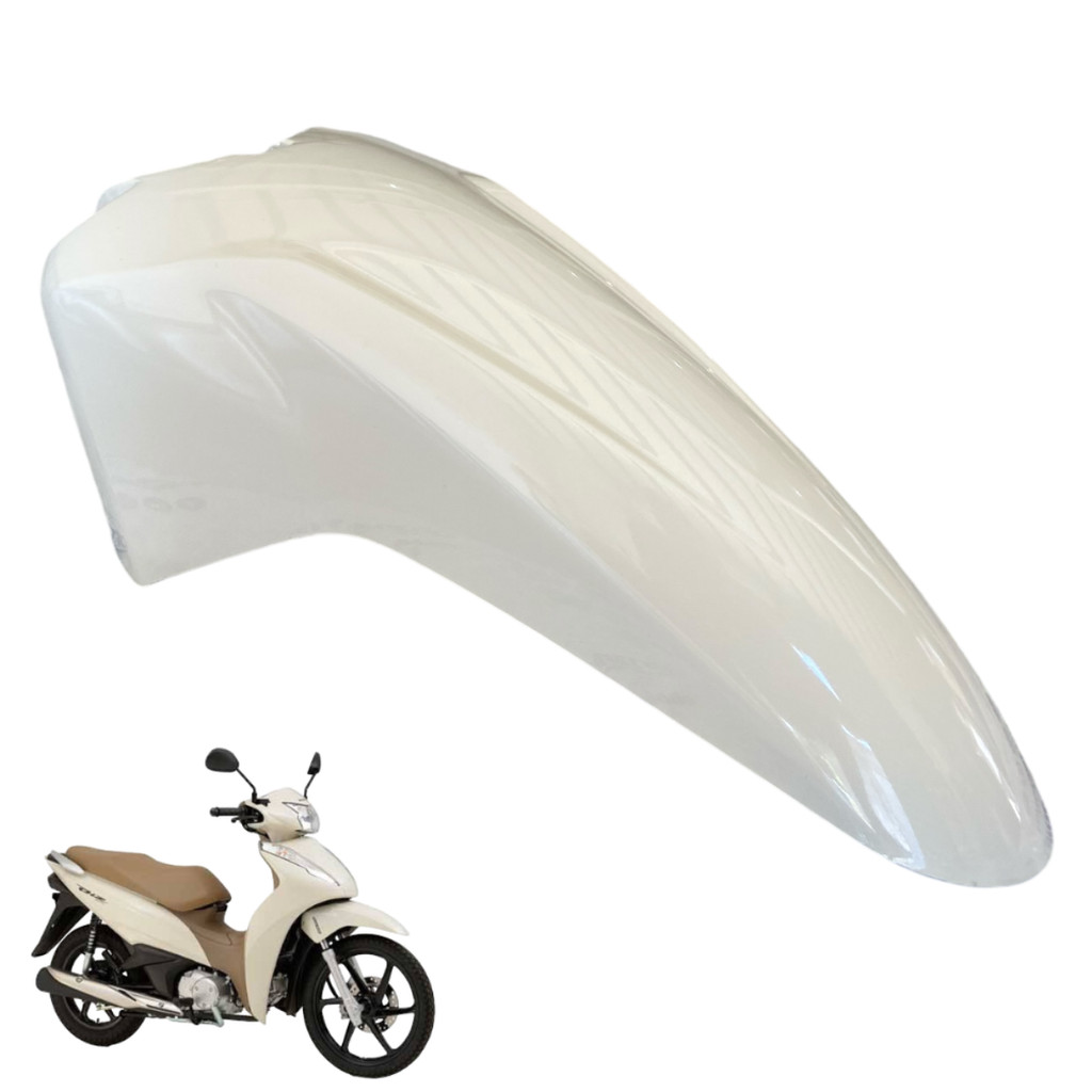 Paralama Dianteiro Biz 125 Branco Creme Ex 2018 A 2024 Bege