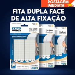 Fita Dupla Face Smart Fixa Quadro P M G Suporta Até 2kg Tekbond PROMOÇÂO