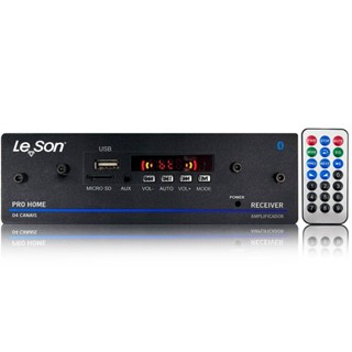 Amplificador Receiver Pro Home Bluetooth 120w USB AUX 4ch em Oferta na Shopee