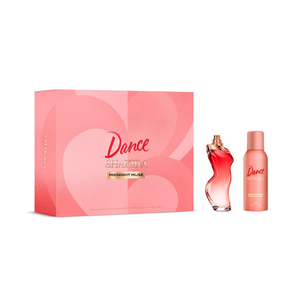 Kit Perfume Shakira Dance Midnight Muse Edt Feminino 80ml + Desodorante 150ml