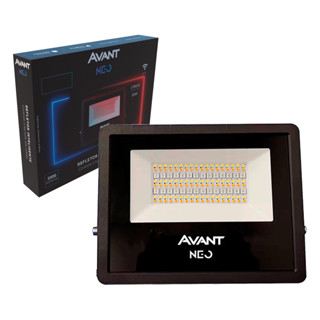 Refletor Led Inteligente Wi-fi 50w RGB Bivolt IP65 Avant Neo em Oferta na Shopee