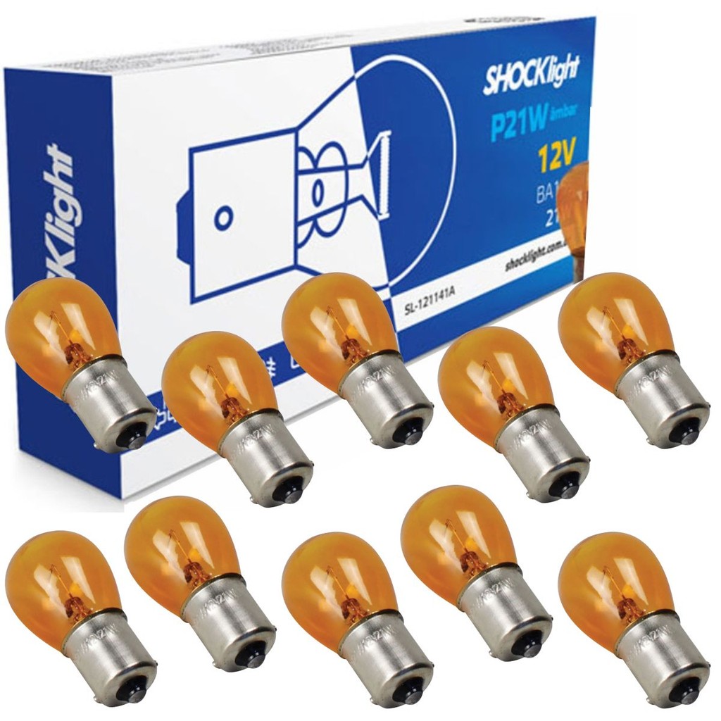 10 Lampadas Seta Pisca Ré Âmbar 1141 12v 21w Ba15s 01 Polo
